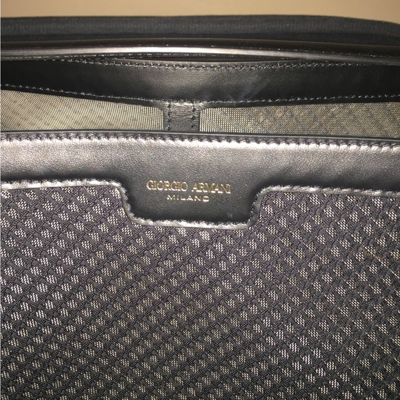 Authentic Giorgio Armani Medium embroidered mesh bucket bag with shoulder strap - Picture 11 of 11